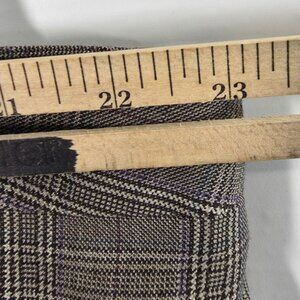 Roz & Ali Woman Plaid Skirt PLus Size 22 Black White Career‎ Office Professional